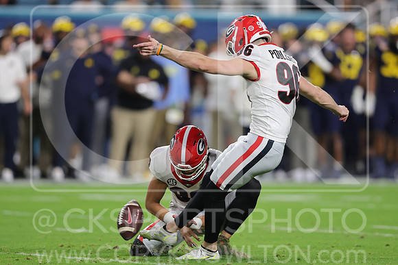 NCAA Football 2022: Orange Bowl: Georgia 34:11 Michigan