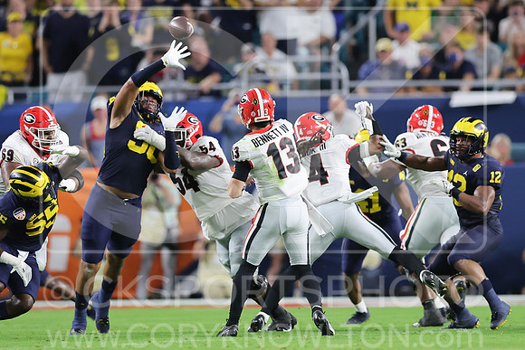 NCAA Football 2022: Orange Bowl: Georgia 34:11 Michigan
