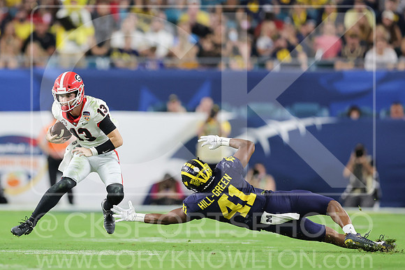 NCAA Football 2022: Orange Bowl: Georgia 34:11 Michigan