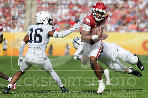 NCAA Football 2022: Outback Bowl: Arkansas  24:10 Penn State