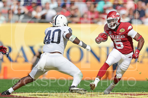 NCAA Football 2022: Outback Bowl: Arkansas  24:10 Penn State